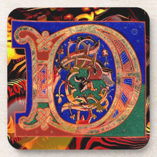 17th Century Letter D Coaster