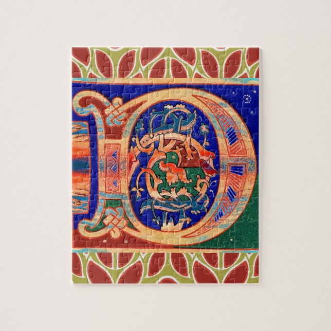 17th Century Letter D Jigsaw Puzzle (Vertical)
