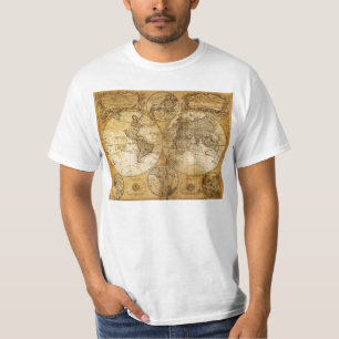 17th century Old World Map T Shirt