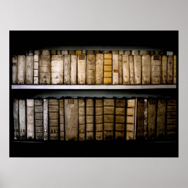 17th Century Vellum Book Bindings Poster (Front)