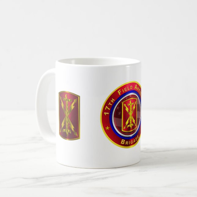 17th Field Artillery Brigade “Thunderbolt” Coffee Mug (Front Left)