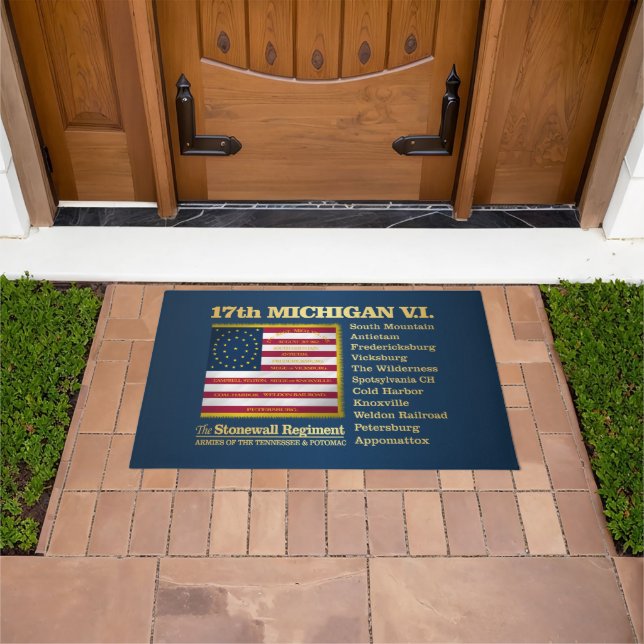 17th Michigan V.I. (BH) Doormat (Outdoor)