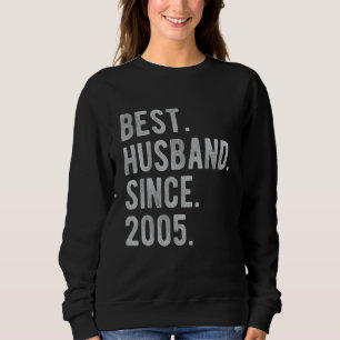 17th Wedding Aniversary For Him Best Husband Sinc Sweatshirt