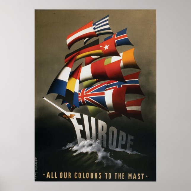17x24 Poster supporting Marshall Plan, 1947 (Front)