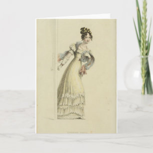 1800's Fashion Greeting Card