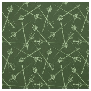 1800s Melee Weapons, Green Fabric