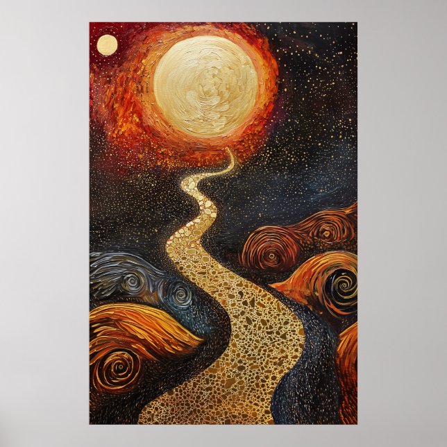 1803 Cosmic Surrealist Dreamscape Poster (Front)