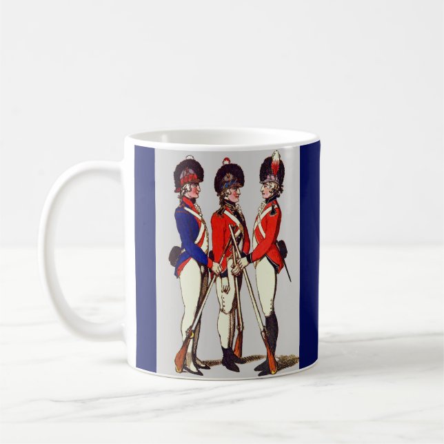 1803 London volunteer soldiers print Coffee Mug (Left)