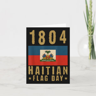 1804 Haitian Flag Day Haiti Pride Haitian Woman Card
