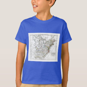 1806 Map - Les Etats Unis d'Amrique T-Shirt