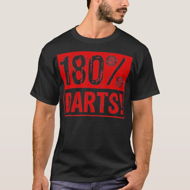 180 Darts Funny Darts Lover Player T-Shirt (Front)