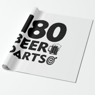 180 Days Beer And Darts Wrapping Paper