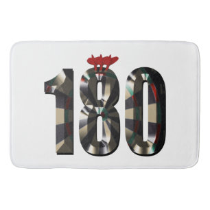 "180 in 3D: The Ultimate Darts Dimension" Bath Mat