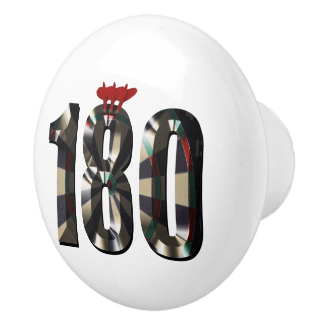 "180 in 3D: The Ultimate Darts Dimension" Ceramic Knob (Right)