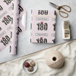 "180 in 3D: The Ultimate Darts Dimension" Wrapping Paper
