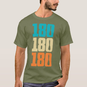 180 Retro Darts Gift for Dartist T-Shirt