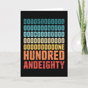 180 Retro Vintage Darts Gift for Dartist Card