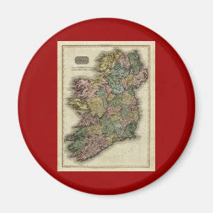 1813 Ireland Map by John Pinkerton Magnet