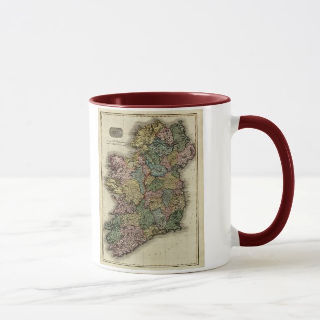 1813 Ireland Map by John Pinkerton Mug (Right)