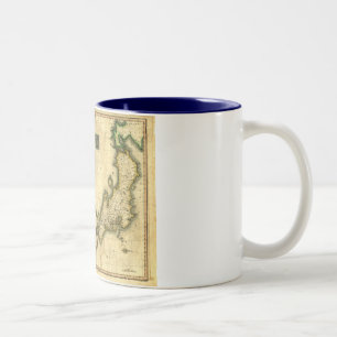 1815 Map of Korea and Japan Two-Tone Coffee Mug