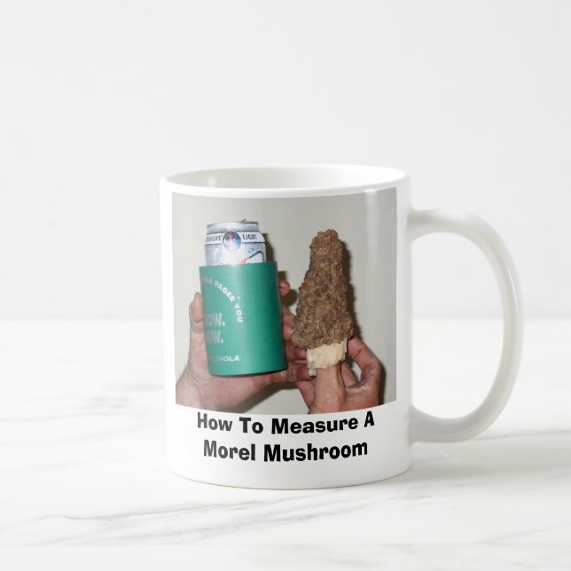 18162127, How To Measure A Morel Mushroom Coffee Mug (Right)