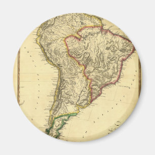1817 Map of South America Magnet