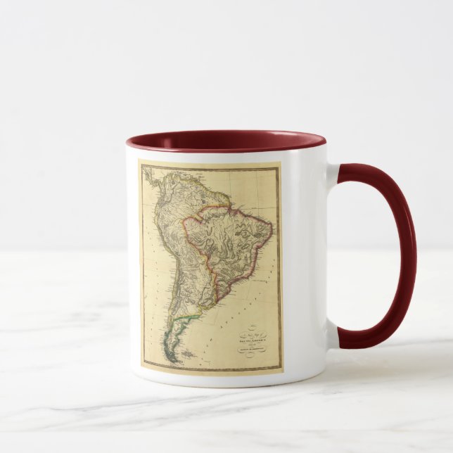1817 Map of South America Mug (Right)