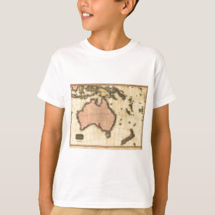 1818 Australasia Map - Australia, New Zealand T-Shirt