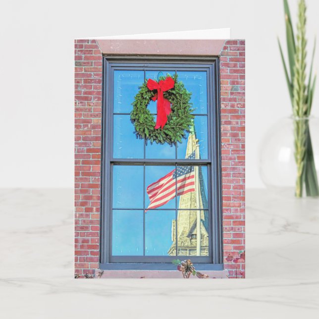 1820 Courthouse reflection  Thank You Card (Front)