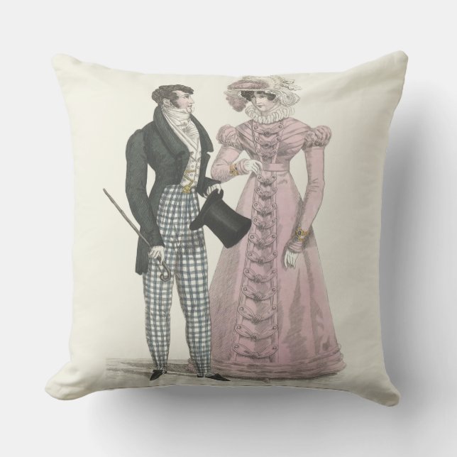 1823 Antique Wedding Man Woman Fashion Cushion (Front)