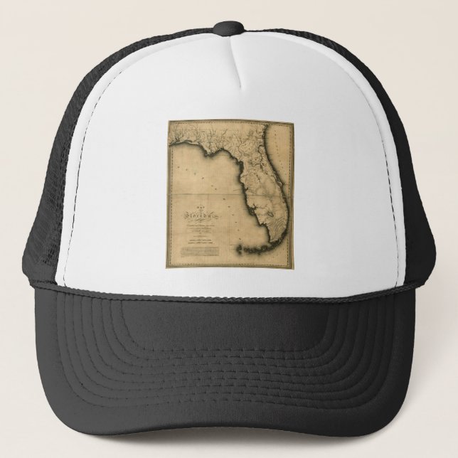 1823 Map of Florida Trucker Hat (Front)