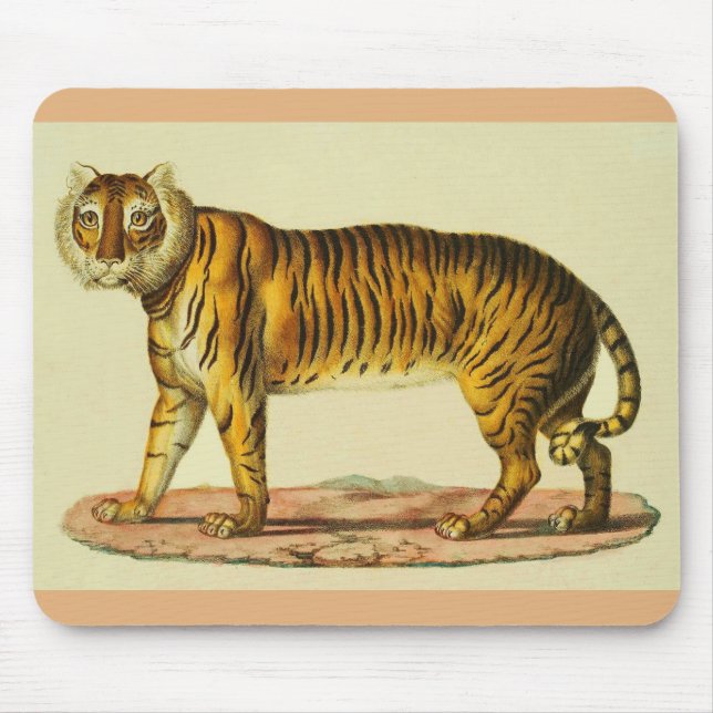 1824 tiger print mouse pad (Front)