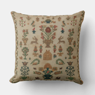 1825 British Sampler Reproduction Cushion