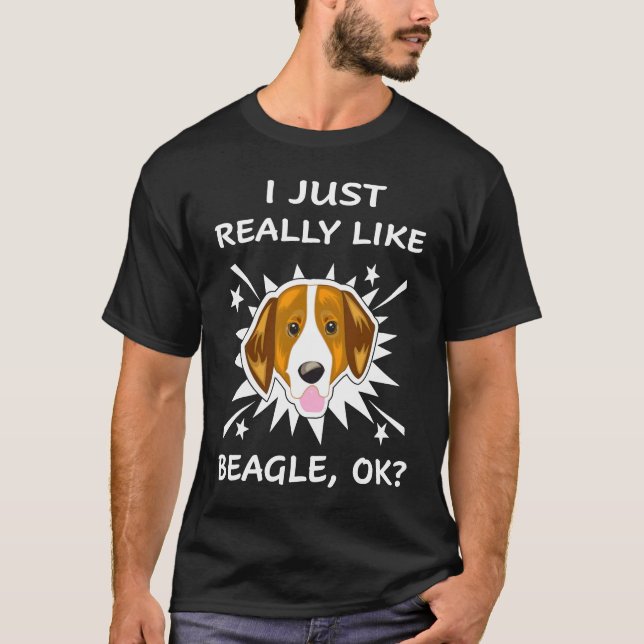 182 I Just Really Like Beagle T-Shirt (Front)