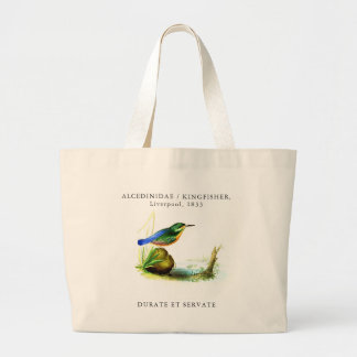 1833 Liverpool Archive | Kingfisher Jumbo Canvas Large Tote Bag