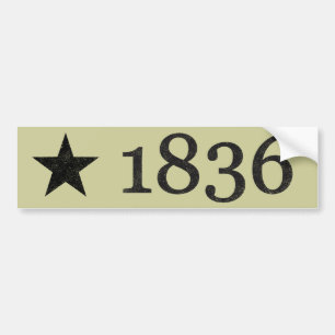 1836 BUMPER STICKER