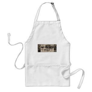 1837 Lafayette Bank Three Dollar Note Standard Apron