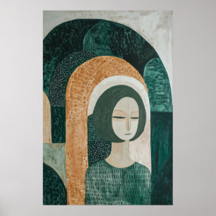 1838 Heroic Figure in Archway Poster
