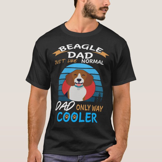 183 Dad Beagle Dad Cooler T-Shirt (Front)