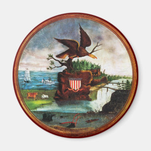 1840 America Folk Art Magnet