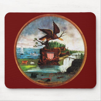 1840 America Folk Art Mouse Pad