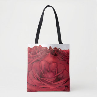 1840-Red Wedding Roses Tote Bag
