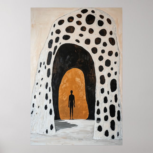 1846 Heroic Figure in Archway Poster (Front)