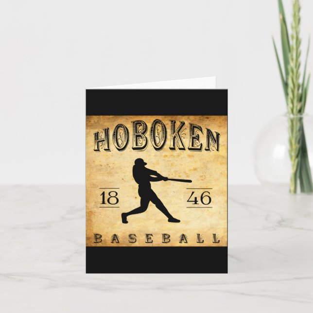 1846 Hoboken New Jersey Baseball  Card (Front)