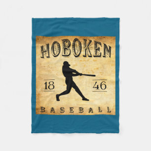 1846 Hoboken New Jersey Baseball Fleece Blanket