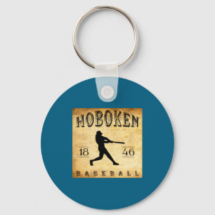 1846 Hoboken New Jersey Baseball  Key Ring