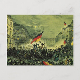 1848 Revolution in Berlin Postcard