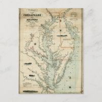 1852 Chart of Chesapeake and Delaware Bays