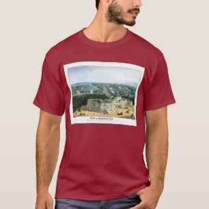 1852 Colour Lithograph - View of Washington T-Shirt