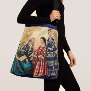 1852 French fashion plate Crossbody Bag
